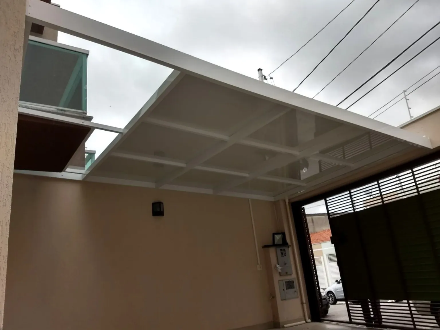 Estrutura de cobertura em alumínio